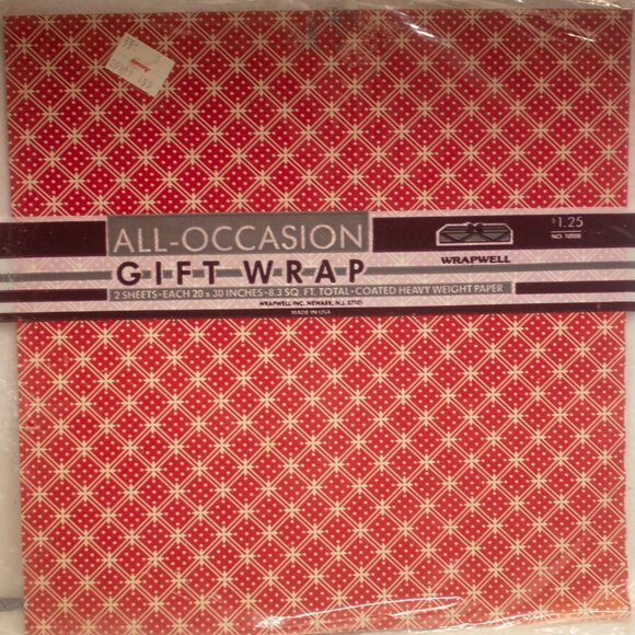 Vintage All Occasion Flat Wrap 20x30 Sheets New Old Stock Unopened Lot of 6 - Picture 6 of 7